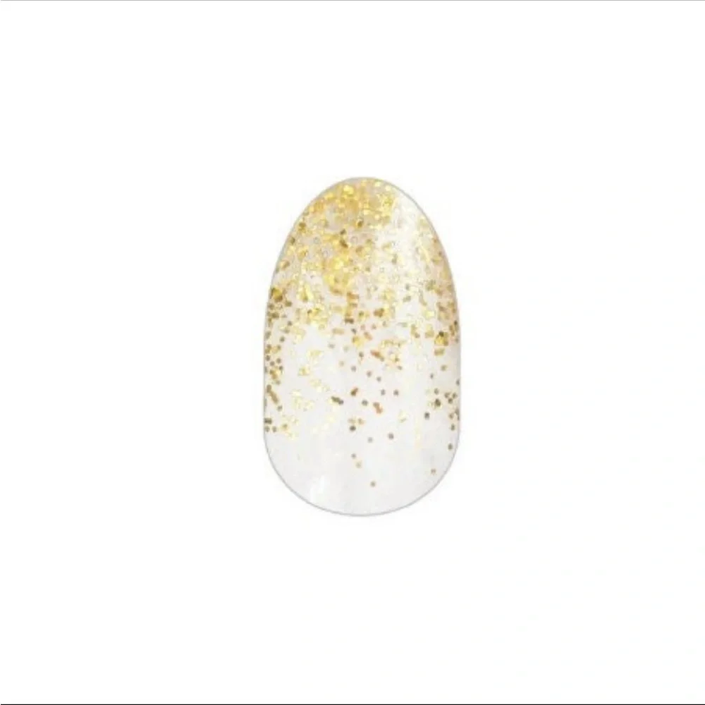 *Retired* Color Street: Golden Girly | Gold Metallic Glitter Dipped Party Yellow - Picture 13 of 14